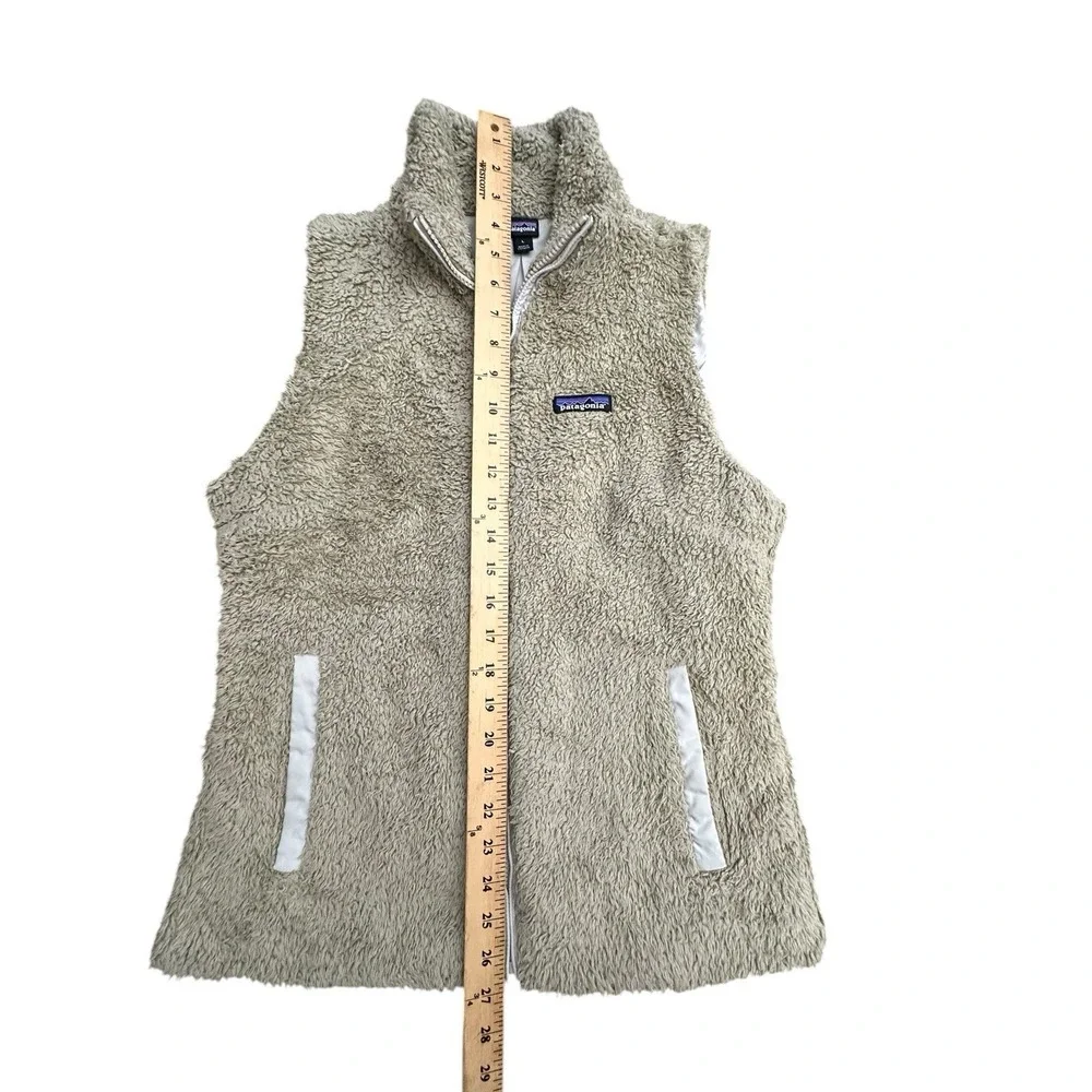 Patagonia Los Gatos Deep Pile Fleece Vest Large Sherpa El Kap Khaki #Y4-3 - Picture 7 of 9